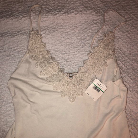 NWT Free People Gia Bodysuit Ivory Size L - Picture 4 of 4
